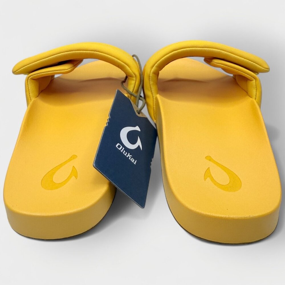 OluKai Sunbeam Slide Women’s Sandals Solar Glow Yellow Size 6 NEW No Box - Picture 6 of 9